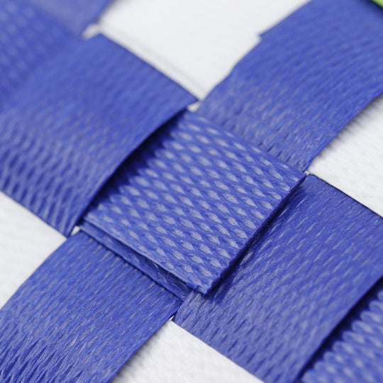 MARNI Handbag polypropylene blue basket Flower cafe picnic bag Women Used Authentic