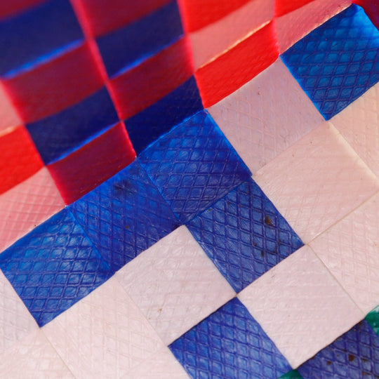 MARNI Handbag polypropylene Red Mini basket Flower cafe picnic bag Women Used Authentic