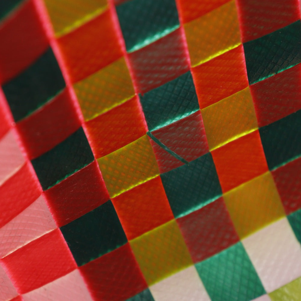 MARNI Handbag polypropylene Red Mini basket Flower cafe picnic bag Women Used Authentic