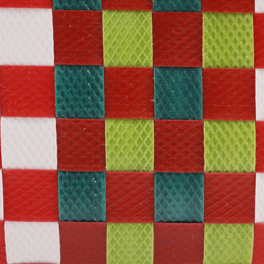 MARNI Handbag polypropylene Red Mini basket Flower cafe picnic bag Women Used Authentic