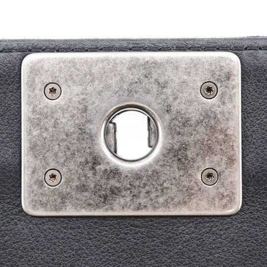 CHANEL Shoulder Bag Velour, Leather black Matelasse stitch ChainShoulder Boy Chanel 25 Women Used Authentic