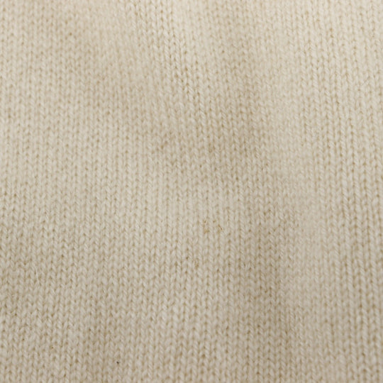 CHANEL cardigan cashmere Two-tone color (beige) V neck Clover button No size listed