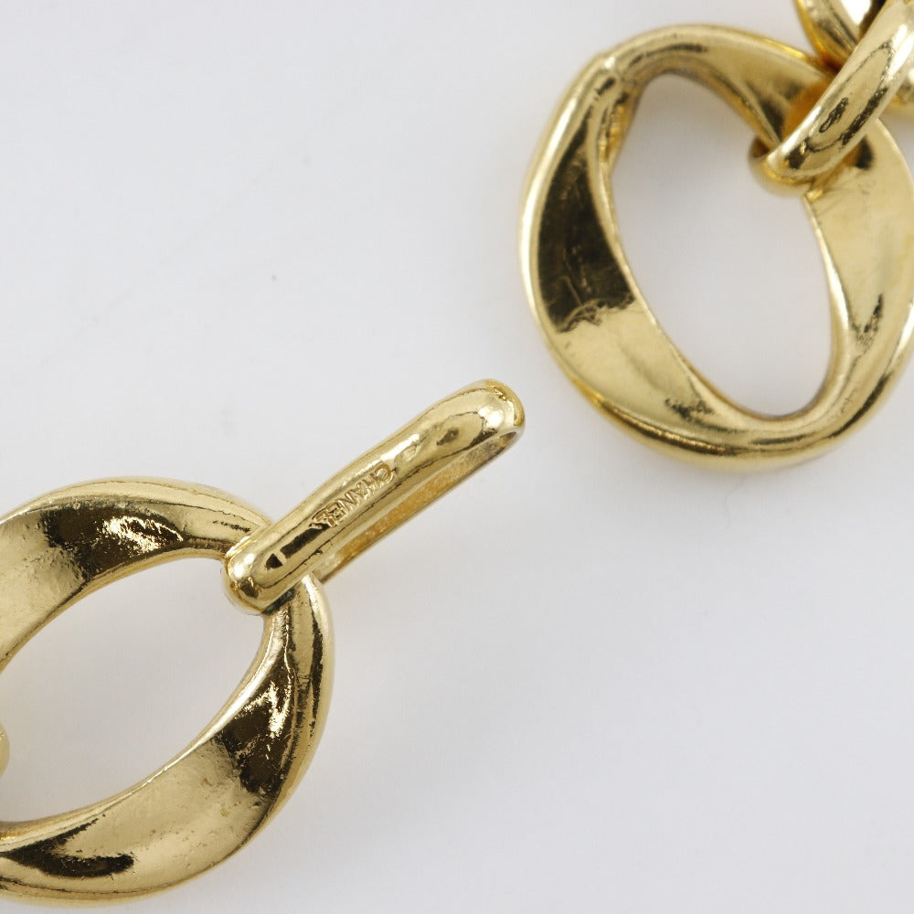 CHANEL Necklace Plated Gold gold vintage Chain choker Women Used Authentic