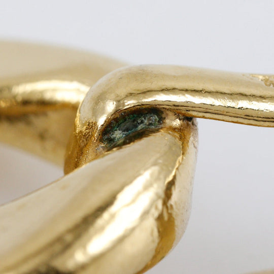 CHANEL Necklace Plated Gold gold vintage Chain choker Women Used Authentic