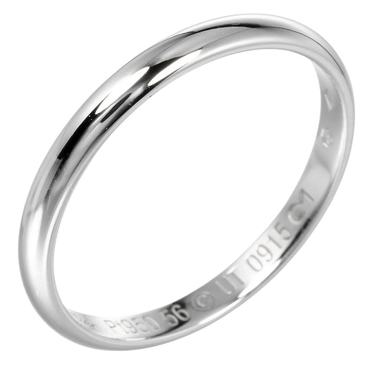 CARTIER Ring Pt950Platinum Silver 1895 wedding mens Used Authentic