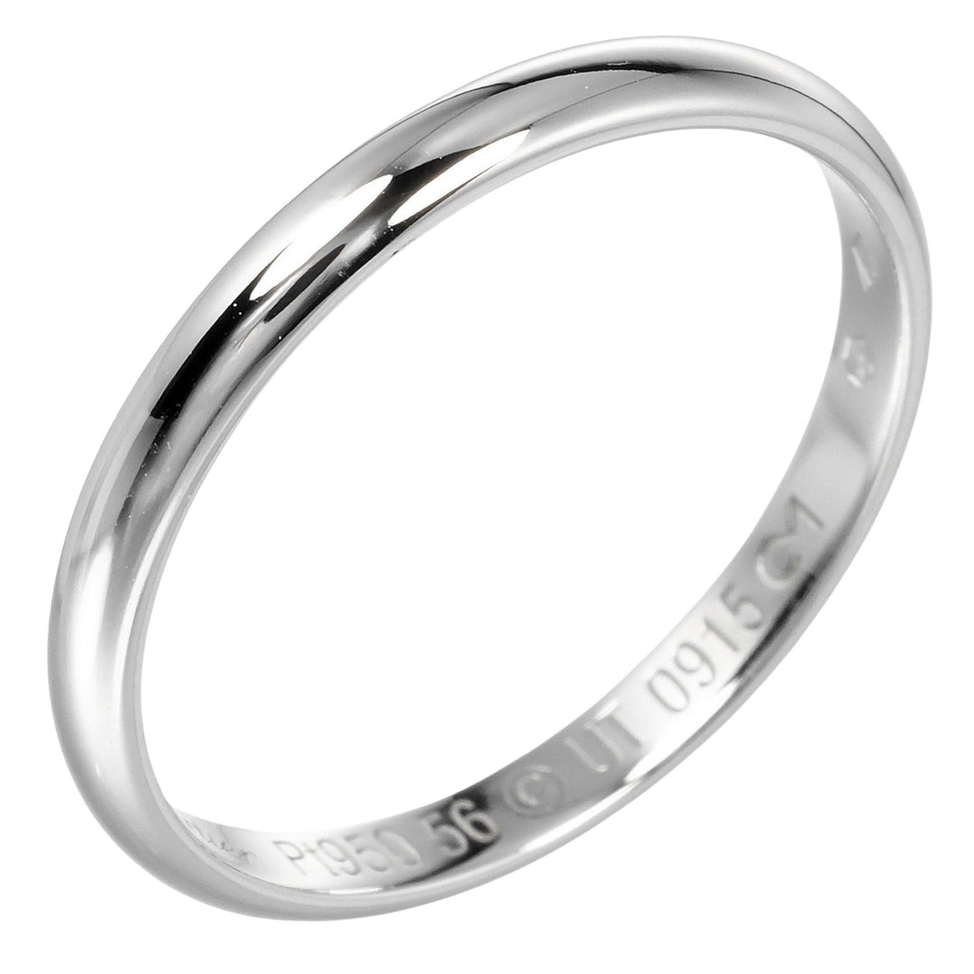 CARTIER Ring Pt950Platinum Silver 1895 wedding mens Used Authentic