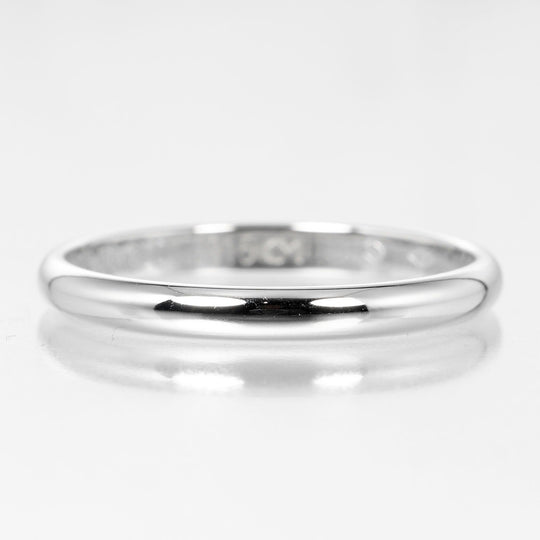 CARTIER Ring Pt950Platinum Silver 1895 wedding mens Used Authentic
