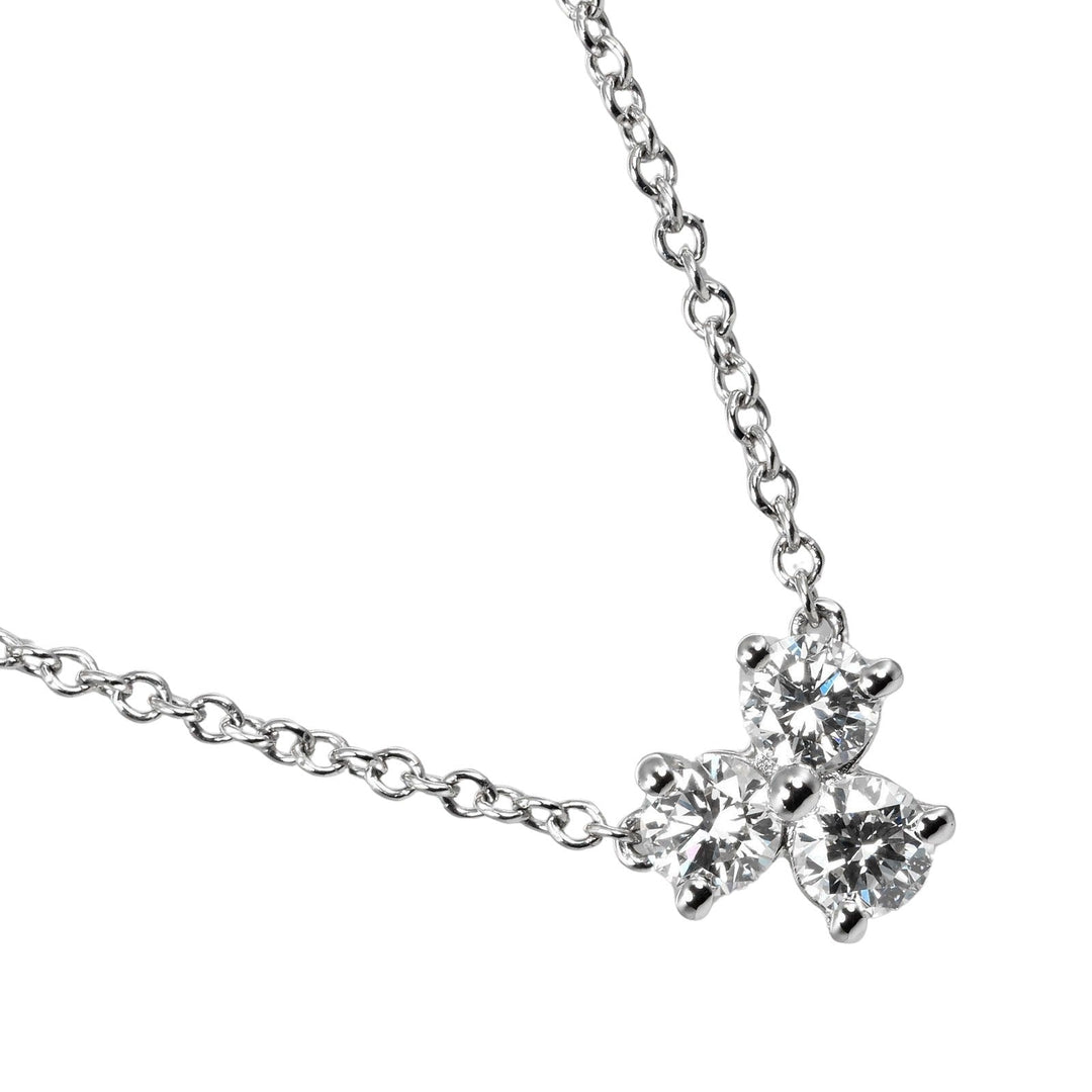 TIFFANY&Co. Necklace Pt950Platinum, Diamond Silver Aria