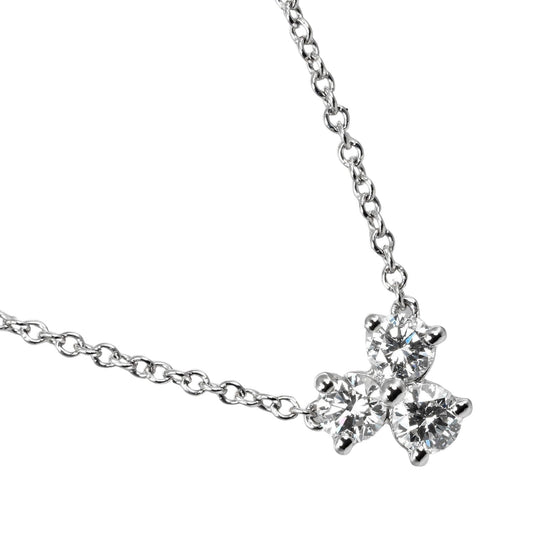 TIFFANY&Co. Necklace Pt950Platinum, Diamond Silver Aria