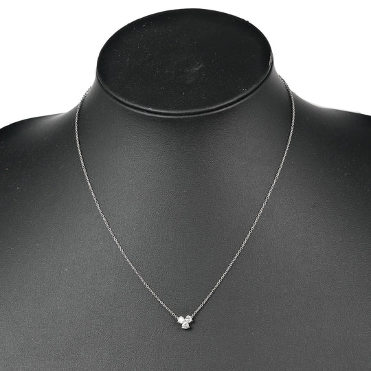 TIFFANY&Co. Necklace Pt950Platinum, Diamond Silver Aria