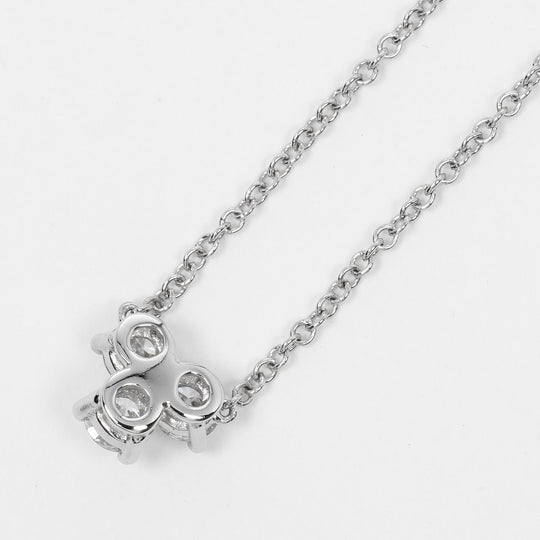 TIFFANY&Co. Necklace Pt950Platinum, Diamond Silver Aria