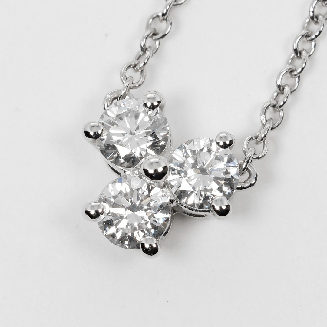 TIFFANY&Co. Necklace Pt950Platinum, Diamond Silver Aria