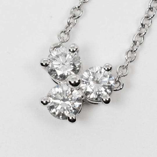TIFFANY&Co. Necklace Pt950Platinum, Diamond Silver Aria