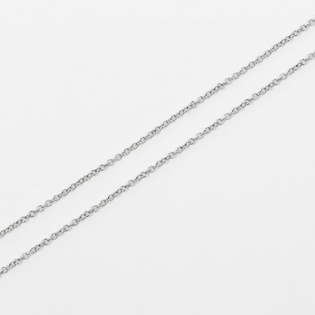 TIFFANY&Co. Necklace Pt950Platinum, Diamond Silver Aria