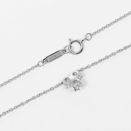 TIFFANY&Co. Necklace Pt950Platinum, Diamond Silver Aria