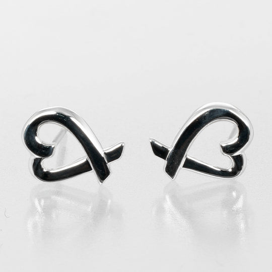 TIFFANY&Co. Pierce Silver925 Silver Loving heart Women Used Authentic
