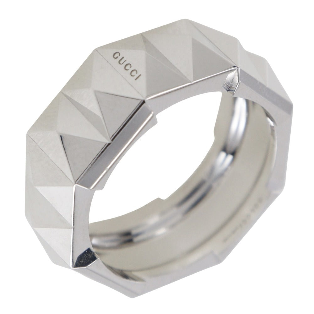 GUCCI Ring K18 white gold White gold Link to love unisex(Unisex) 16 Used Authentic
