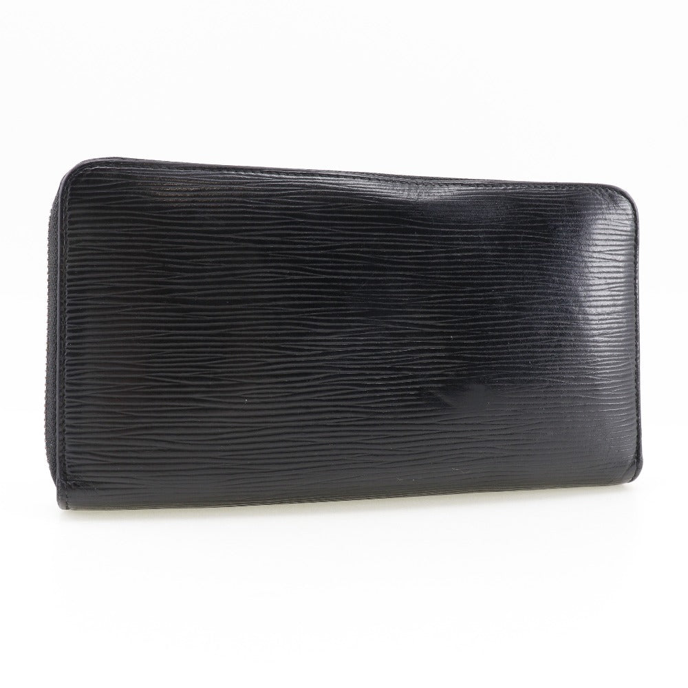 LOUIS VUITTON Long Wallet Purse M62643 Epi Leather black Zippy Organizer mens Used Authentic