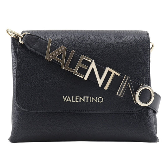 Valentino Shoulder Bag VBS5A803 leather black Alexia Women Used Authentic