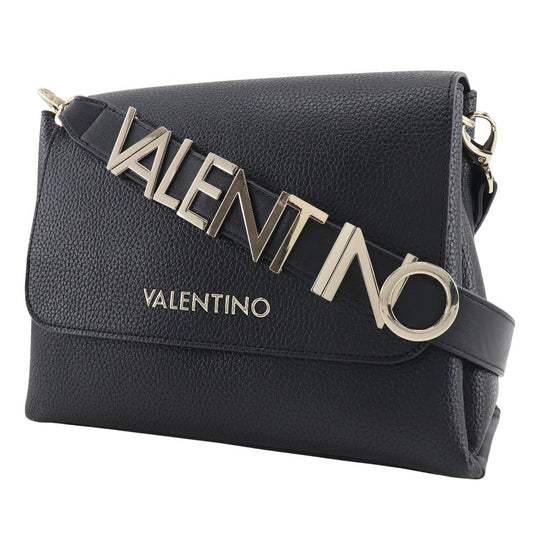 Valentino Shoulder Bag VBS5A803 leather black Alexia Women Used Authentic