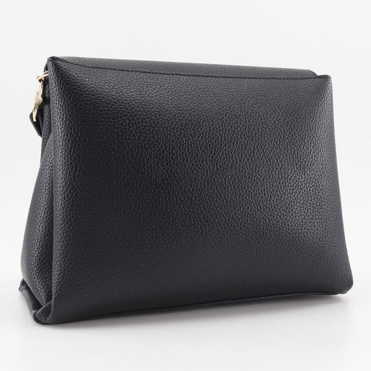 Valentino Shoulder Bag VBS5A803 leather black Alexia Women Used Authentic