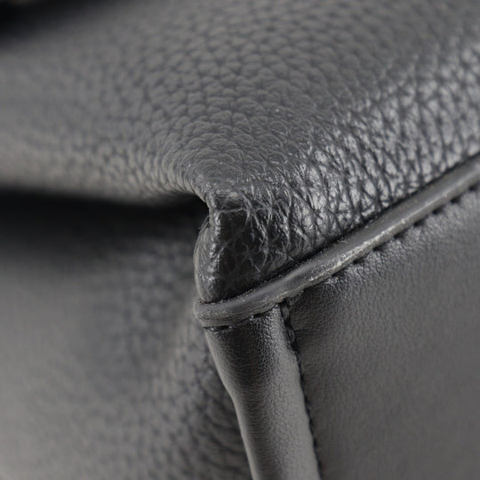 Valentino Shoulder Bag VBS5A803 leather black Alexia Women Used Authentic