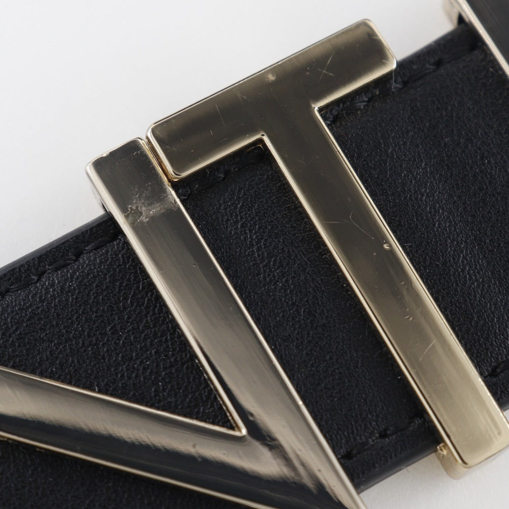 Valentino Shoulder Bag VBS5A803 leather black Alexia Women Used Authentic