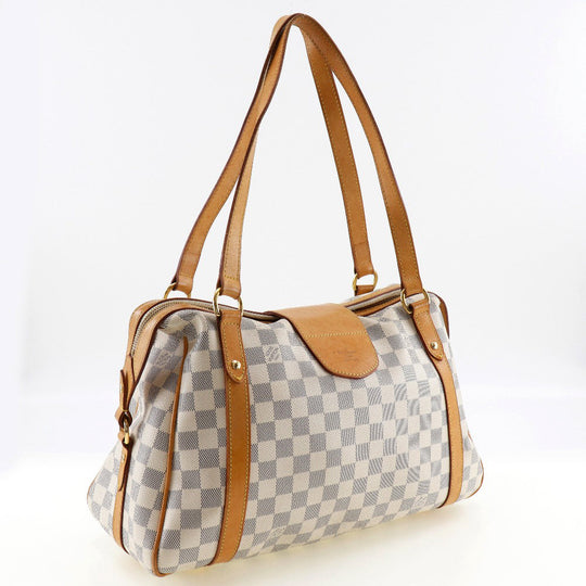 LOUIS VUITTON Shoulder Bag N42220 Damier Azur Canvas white Stresa PM Women Used Authentic