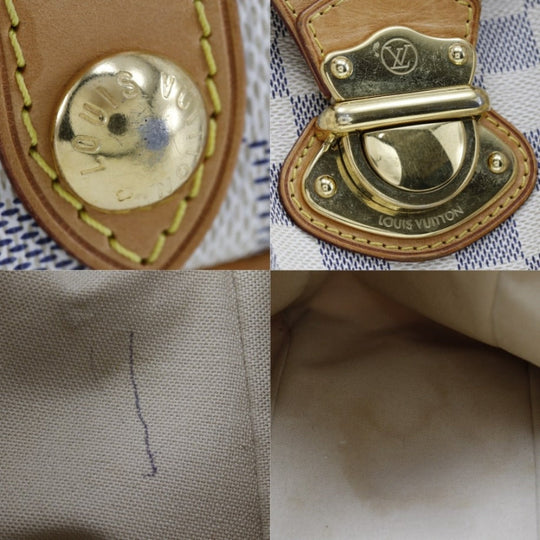 LOUIS VUITTON Shoulder Bag N42220 Damier Azur Canvas white Stresa PM Women Used Authentic