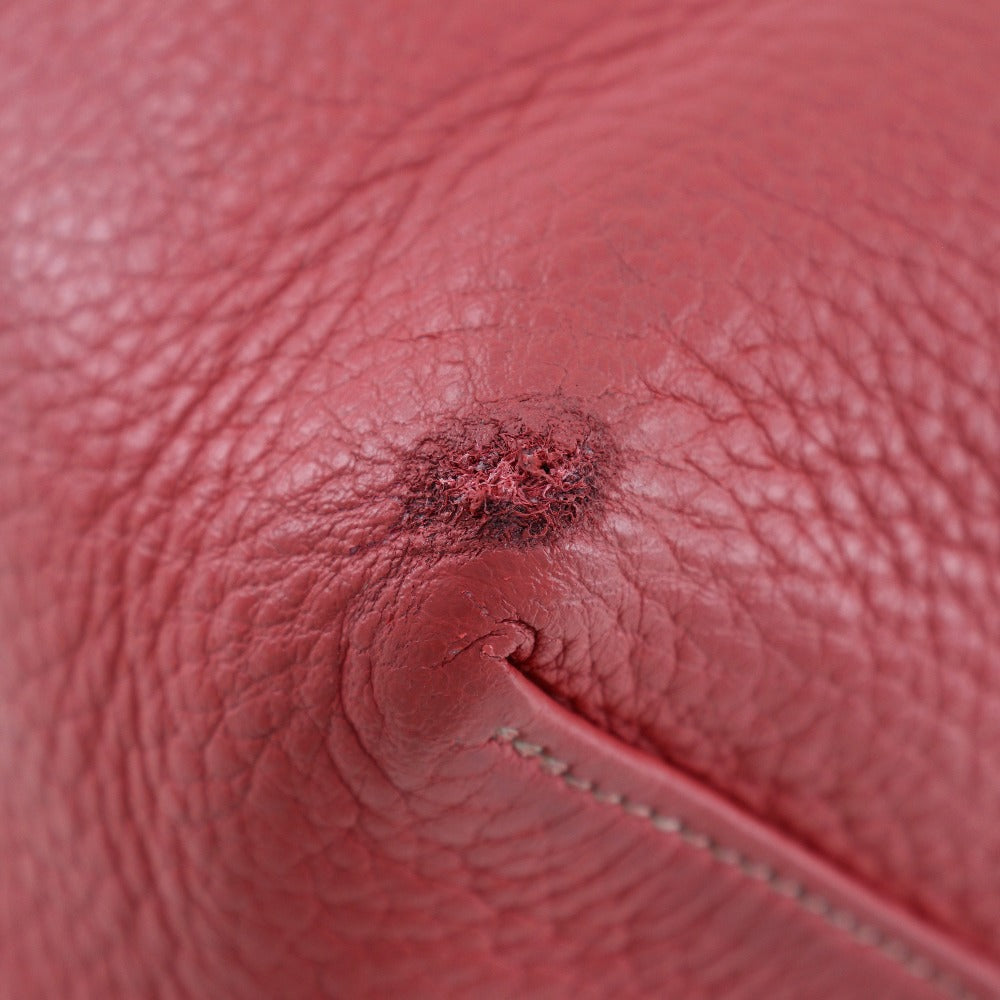 HERMES Tote Bag Taurillon Clemence Bougainvillea reversible Doble Sense 45 Women Used Authentic