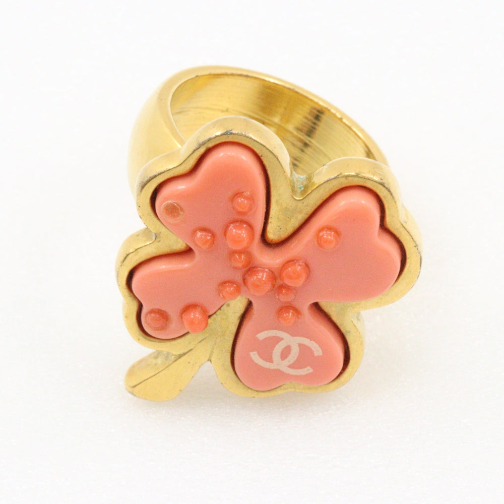 CHANEL Ring Plated Gold gold Women Used Authentic