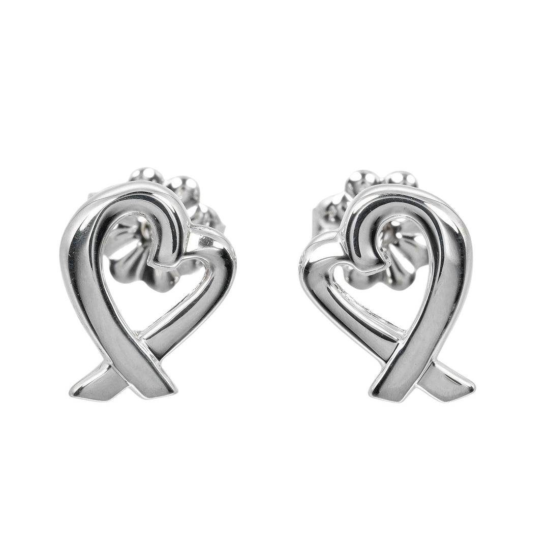TIFFANY&Co. Pierce Silver925 Silver Loving heart Women Used Authentic