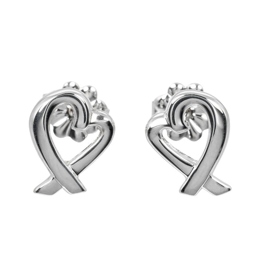 TIFFANY&Co. Pierce Silver925 Silver Loving heart Women Used Authentic