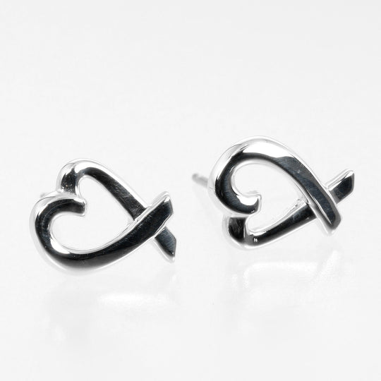 TIFFANY&Co. Pierce Silver925 Silver Loving heart Women Used Authentic