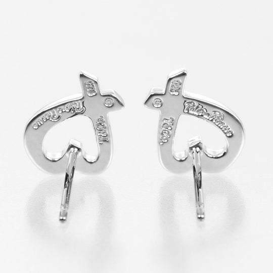 TIFFANY&Co. Pierce Silver925 Silver Loving heart Women Used Authentic