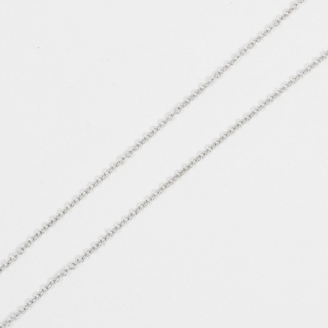 TIFFANY&Co. Necklace Silver925, K18 pink gold Silver Double open heart Women Used Authentic