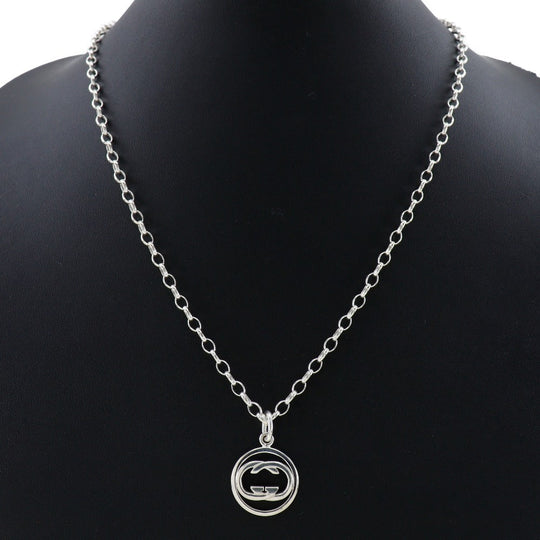 GUCCI Necklace Silver925 Silver Double G Doppia G Women(Unisex) Used Authentic