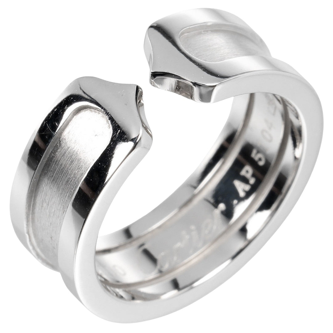 CARTIER Ring K18 white gold White gold 2C Women 48 Used Authentic