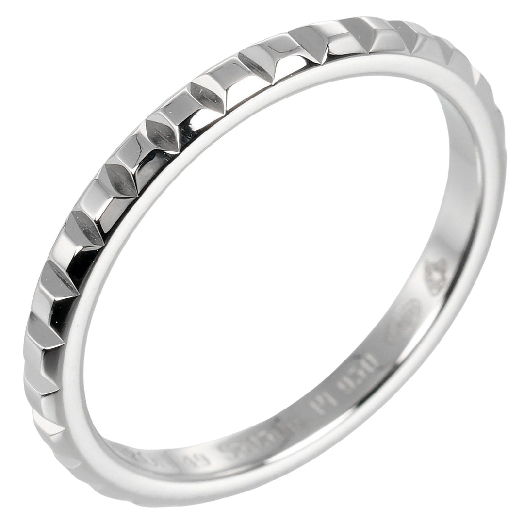 Boucheron Ring Pt950Platinum Silver Cattle cru de paris small Women 49 Used Authentic