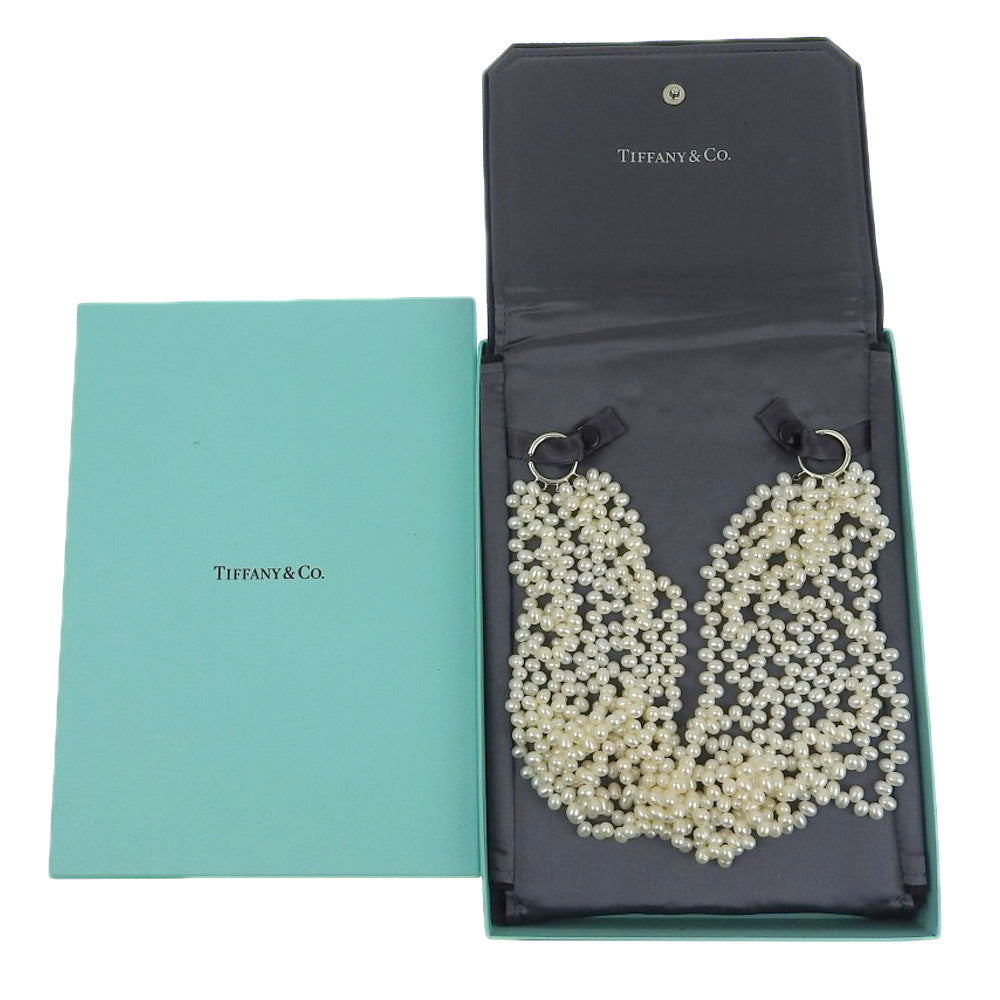 TIFFANY&Co. Necklace Silver925, pearl Silver Freshwater pearl Paloma Picasso Torsade 8 Row Women Used Authentic