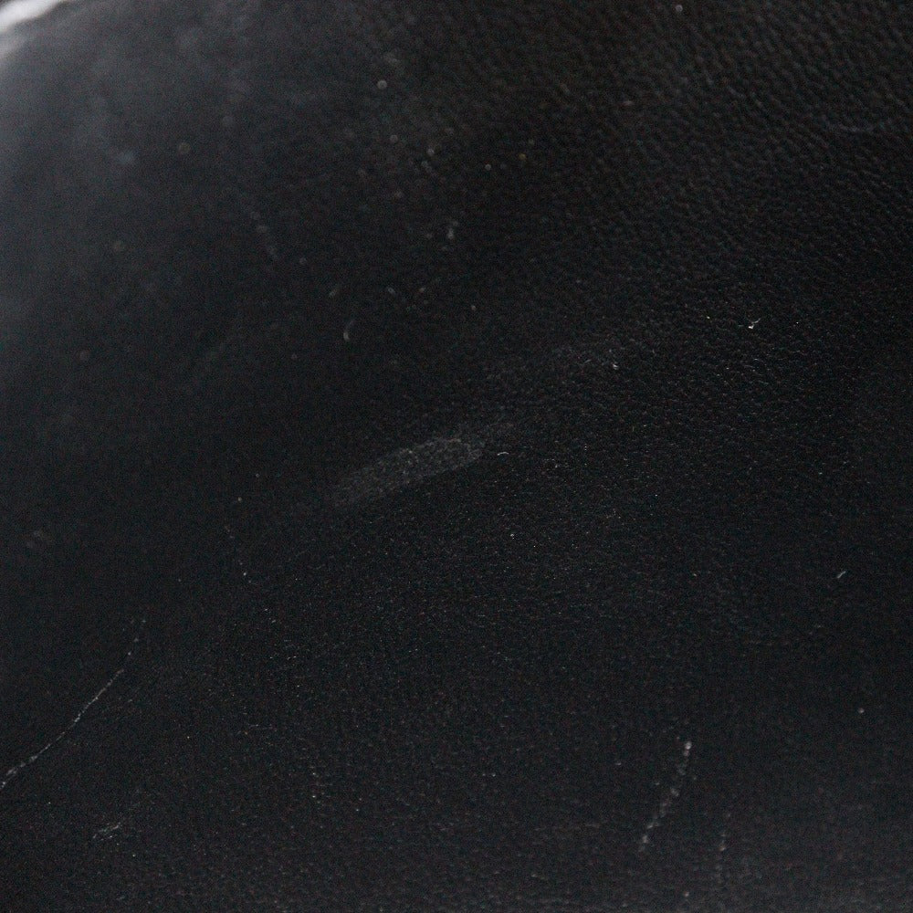 BURBERRY Handbag Calfskin black 2WAYShoulder Embossed Check Women Used Authentic