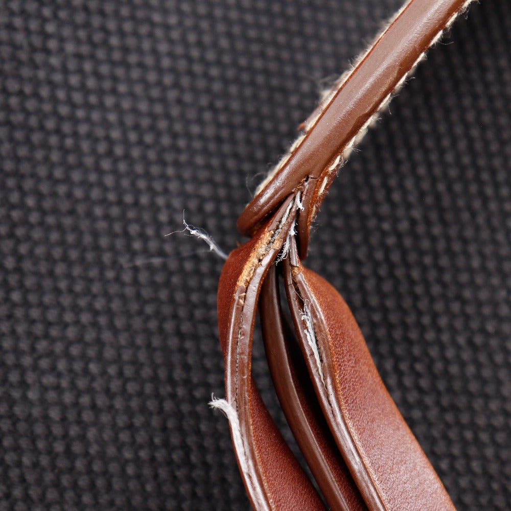 CELINE Tote Bag canvas black logo Women Used Authentic