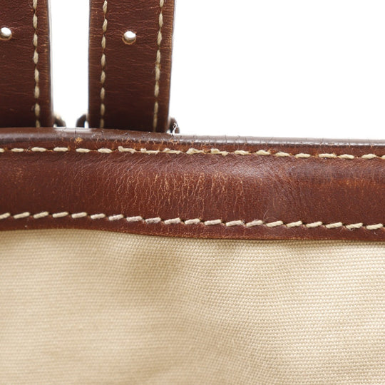 CELINE Tote Bag canvas black logo Women Used Authentic