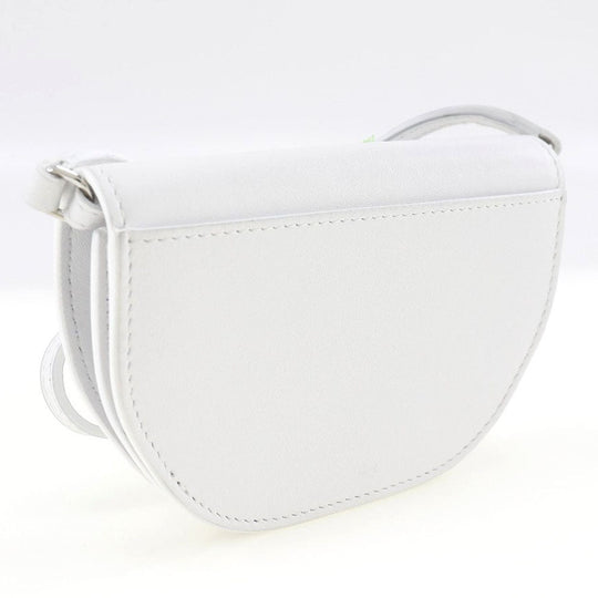 BURBERRY Shoulder Bag leather White Olympia Mini Shoulder Women Used Authentic