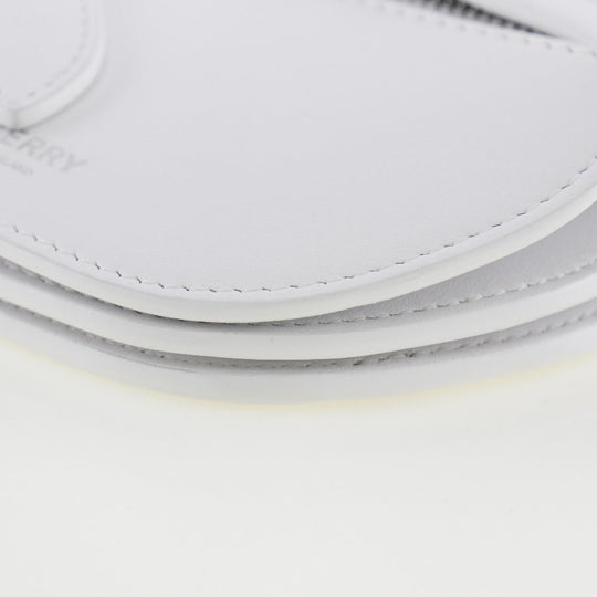 BURBERRY Shoulder Bag leather White Olympia Mini Shoulder Women Used Authentic