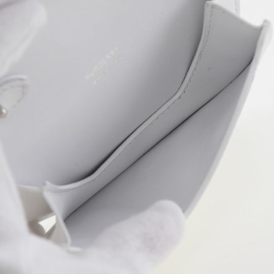 BURBERRY Shoulder Bag leather White Olympia Mini Shoulder Women Used Authentic