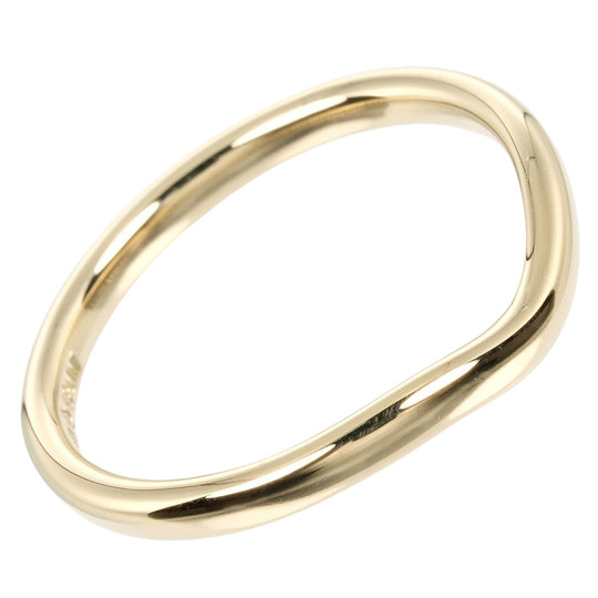 TIFFANY&Co. Ring K18 yellow gold gold 0.1" band Curved band Women Used Authentic