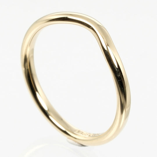 TIFFANY&Co. Ring K18 yellow gold gold 0.1" band Curved band Women Used Authentic