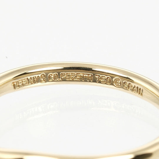 TIFFANY&Co. Ring K18 yellow gold gold 0.1" band Curved band Women Used Authentic