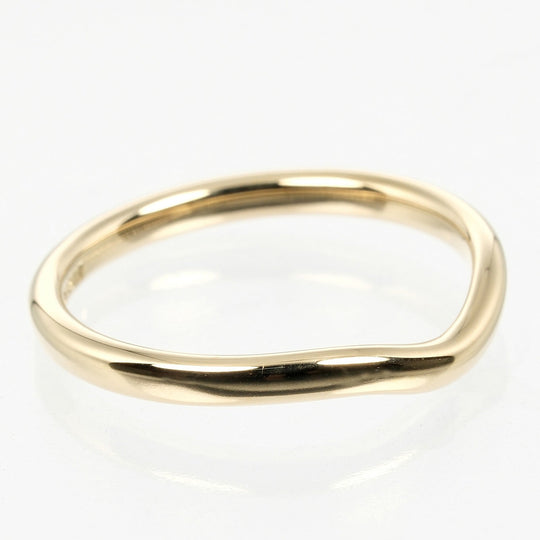 TIFFANY&Co. Ring K18 yellow gold gold 0.1" band Curved band Women Used Authentic